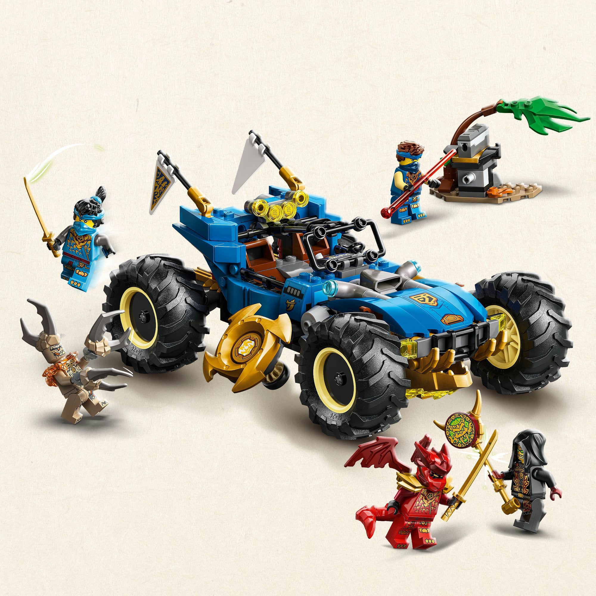 Lego ninjago - jay's transformerende auto constructiespeelgoed (71856)