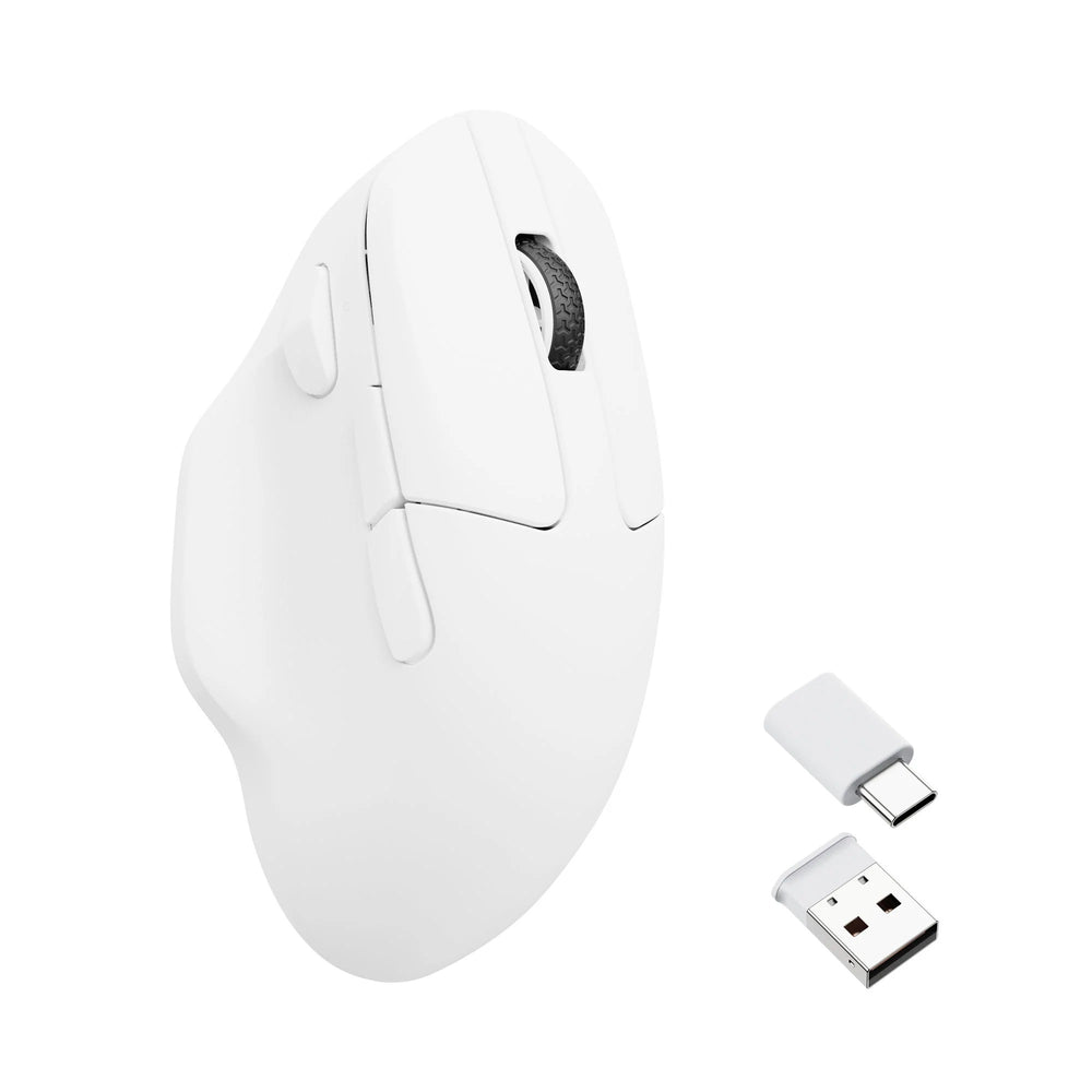 Keychron m7-a3 wireless mouse (wit, 100 - 26.000 dpi, 2.4 ghz | bluetooth 5.1 | usb-c)