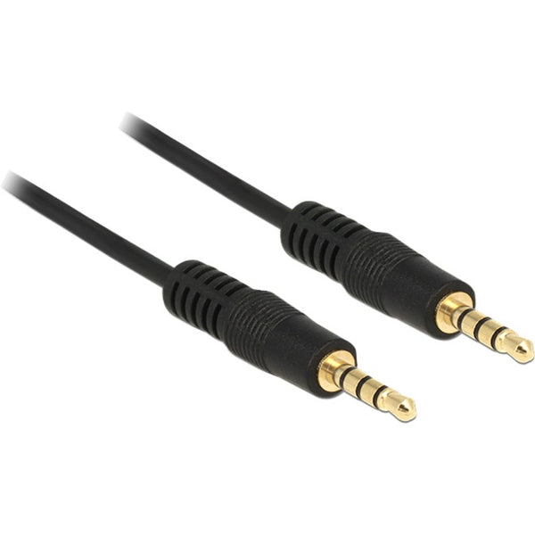 Delock 3.5 mm male > 3.5 mm male cable (black, 0.5 meter)