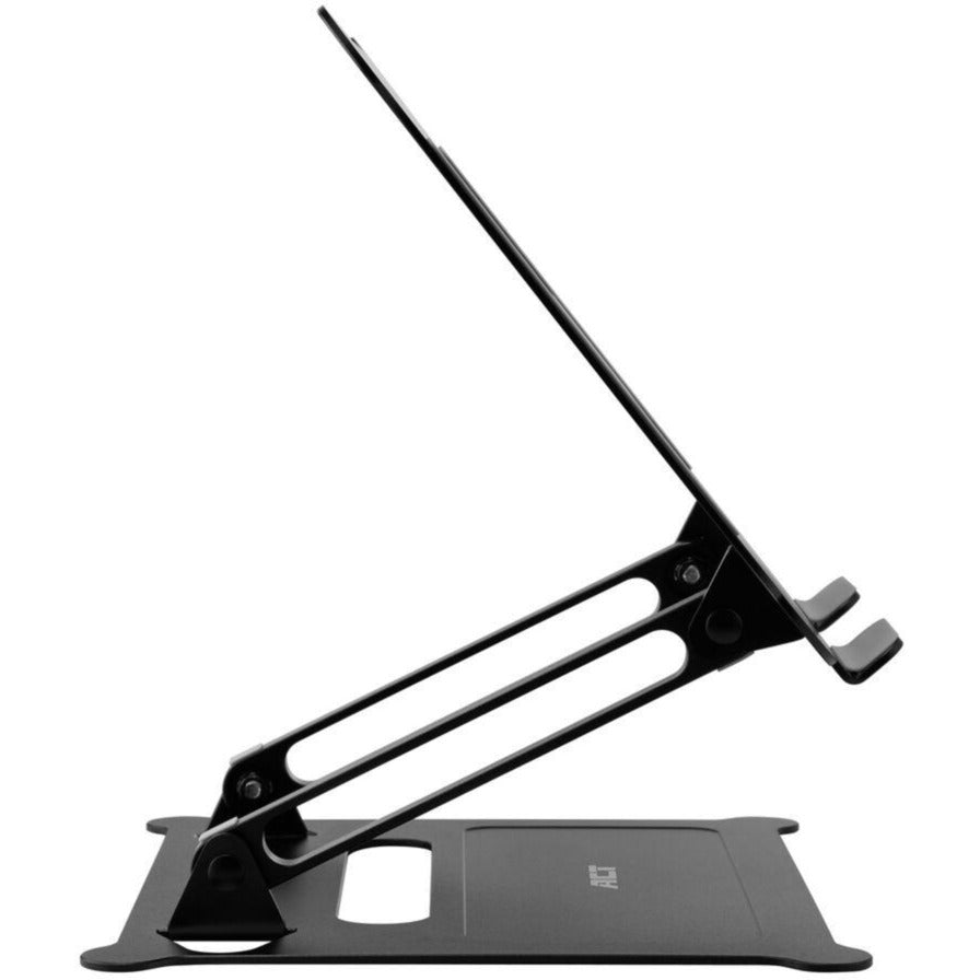 Act connectivity laptopstandaard, aluminium, inklapbaar, traploos in hoogte verstelbaar (zwart)