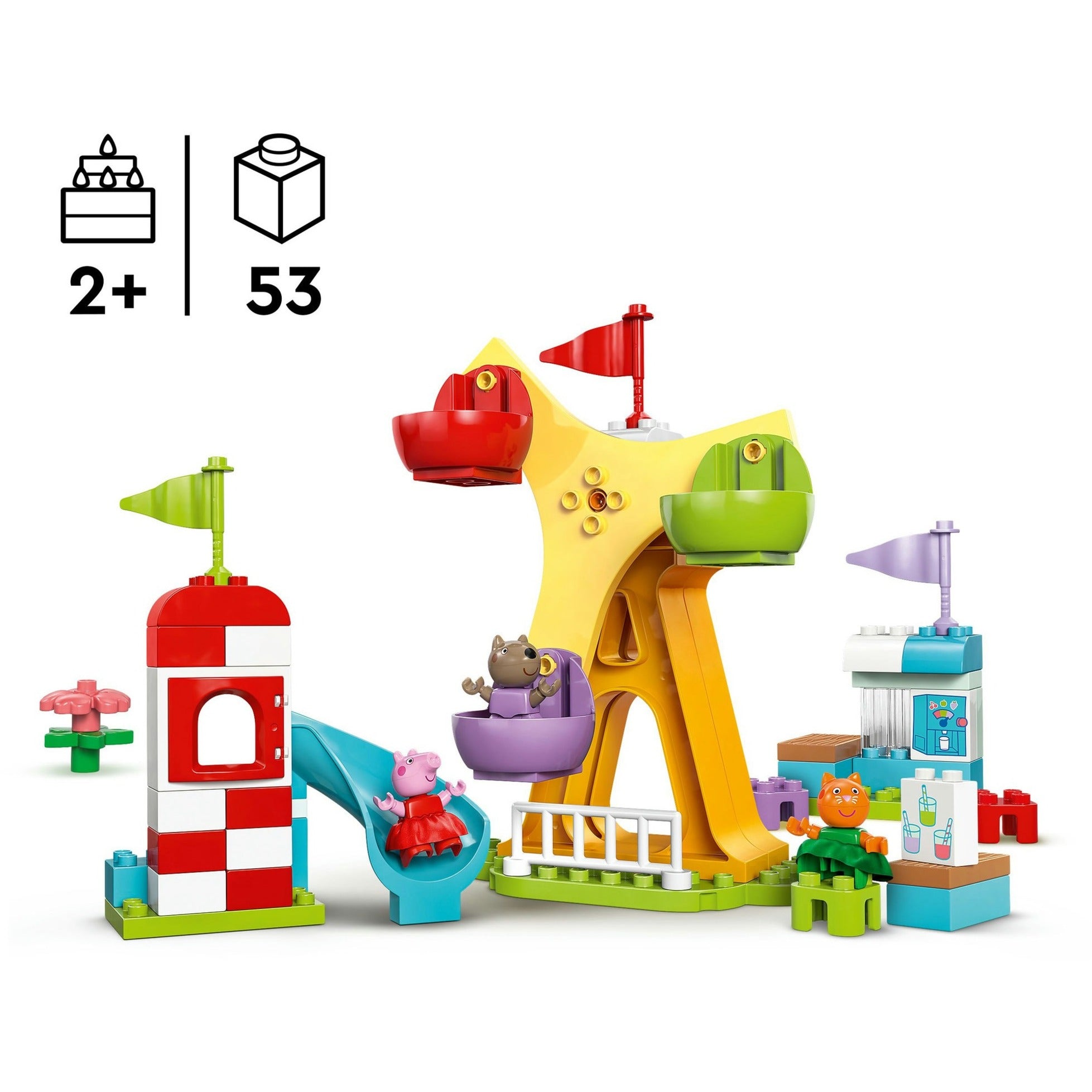 Lego ® duplo® peppa big kermis - speelgoed voor peuters - 10453