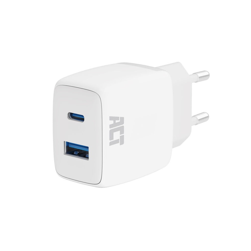 ACT Connectivity USB-C USB-A lader 20W met Levering PPS, Qu