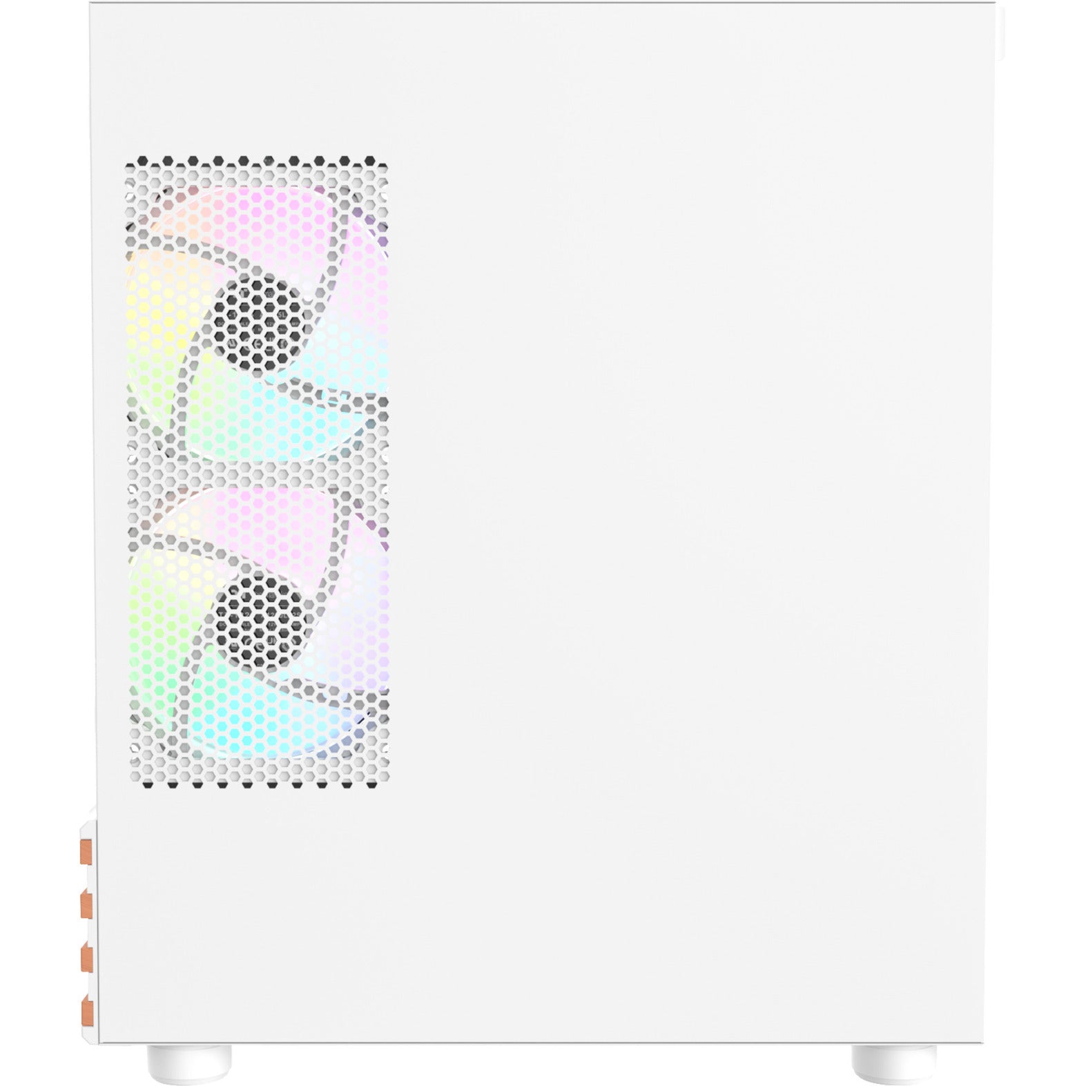 Thermaltake view 170 ws argb mini tower behuizing (wit houtkleur | 2x usb-a | rgb | tempered glass)