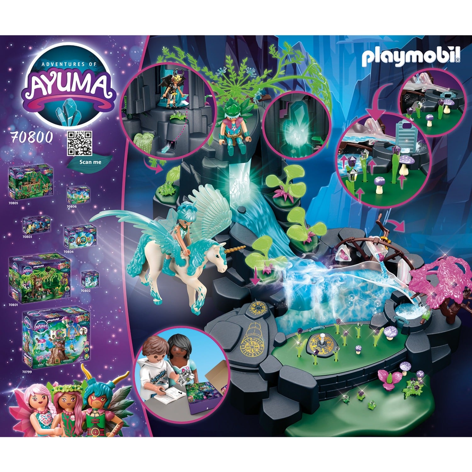 Playmobil ayuma - magische energiebron constructiespeelgoed (70800)