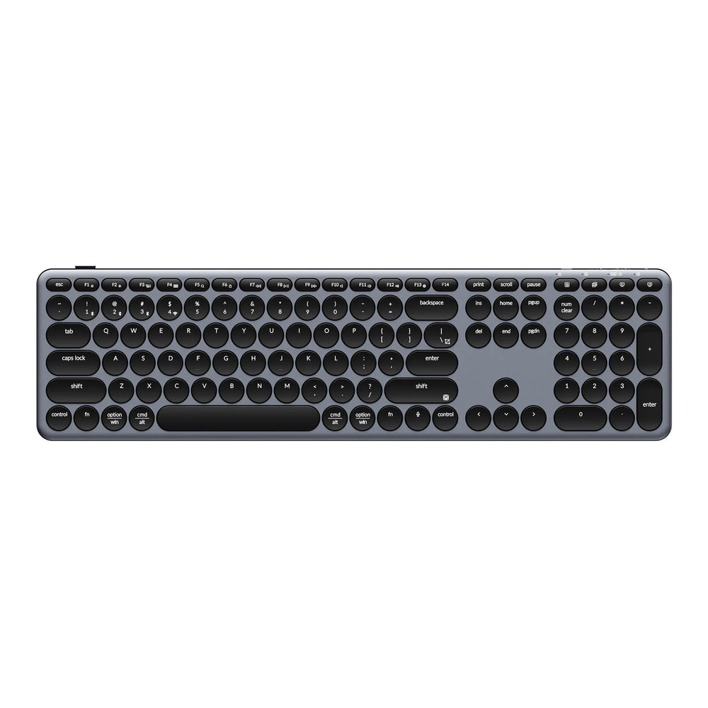 Keychron b5 pro-k1 toetsenbord (grijs, us lay-out (qwerty), scissor switches, 100%, abs keycaps, 2.4 ghz bluetooth usb)