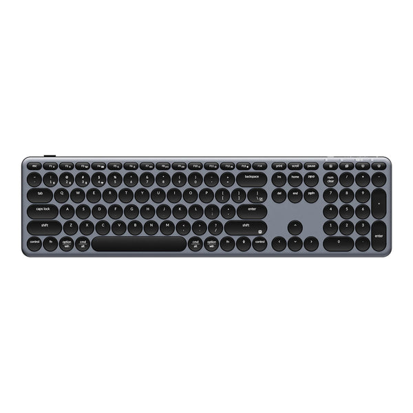 Keychron b5 pro-k1 toetsenbord (grijs, us lay-out (qwerty), scissor switches, 100%, abs keycaps, 2.4 ghz bluetooth usb)