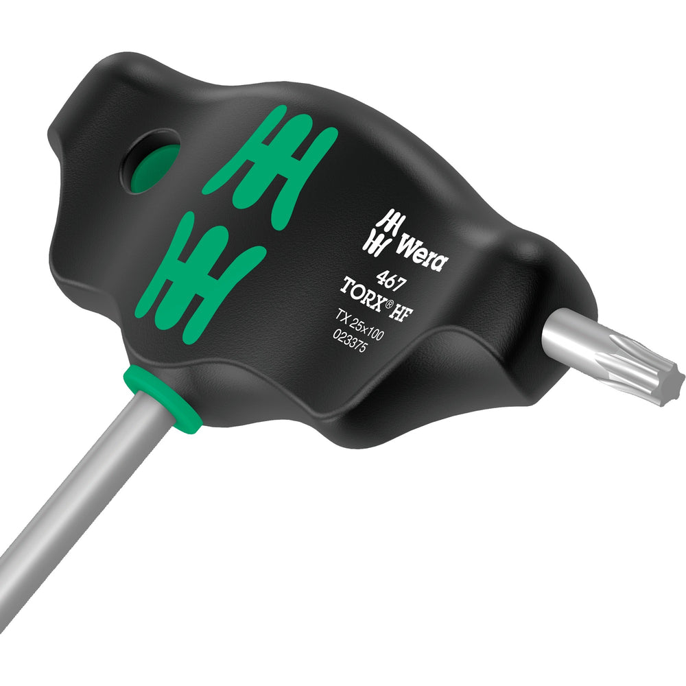Wera 467 7 torx hf-set 1 kruiskopschroevendraaier + rek, 7 stuks (zwart groen, met holdingfunctie)