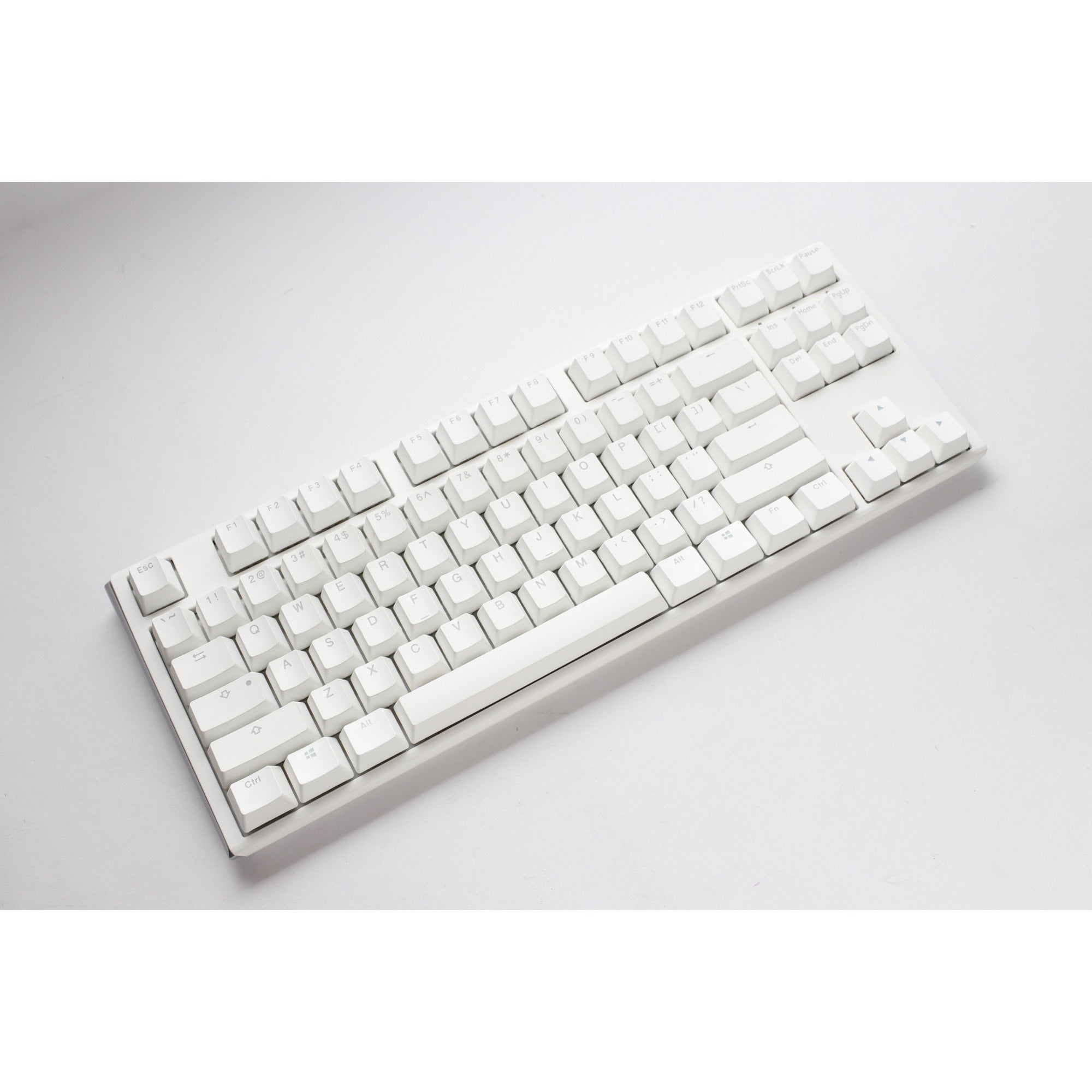 Ducky one 3 classic pure white tkl, toetsenbord (wit, us lay-out, cherry mx red, rgb led, double-shot pbt, hot-swappable, quack mechanics, 80%)