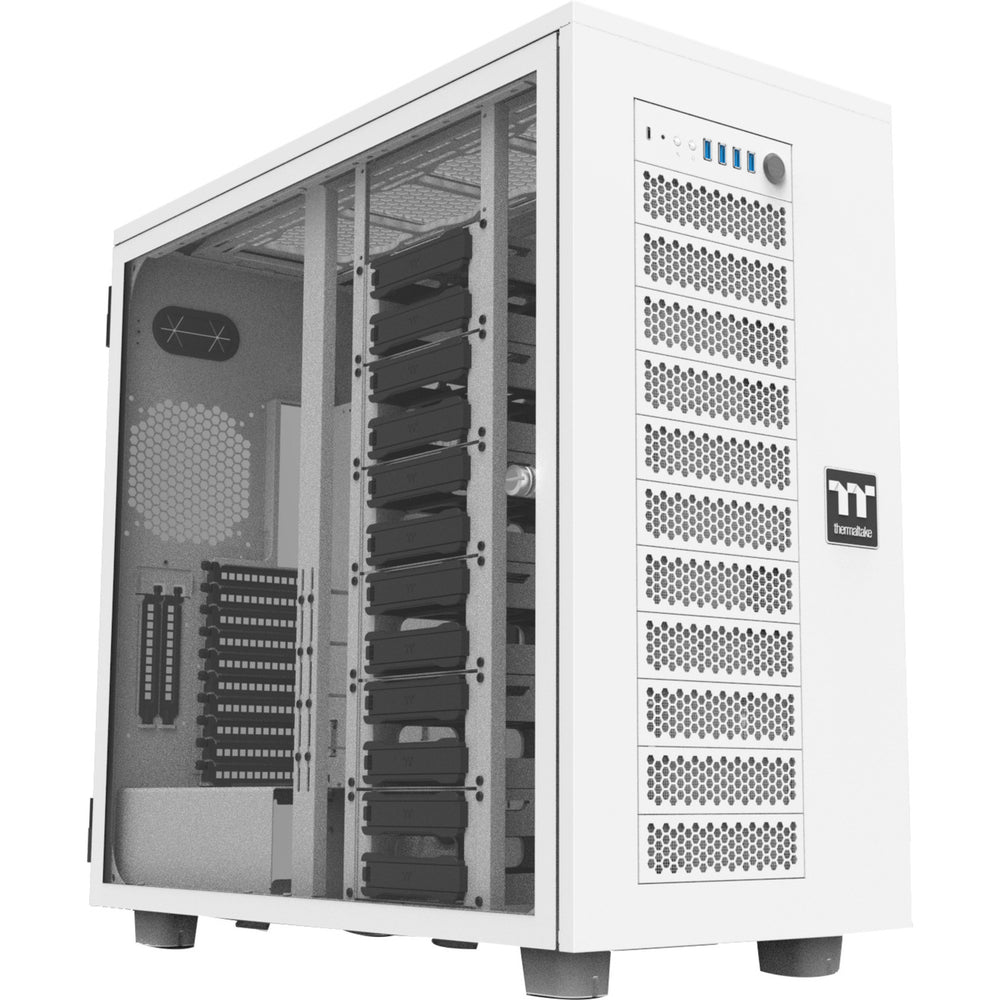 Thermaltake ax700 tg snow big tower behuizing (wit | 4x usb-a | 1x usb-c | tempered glass)