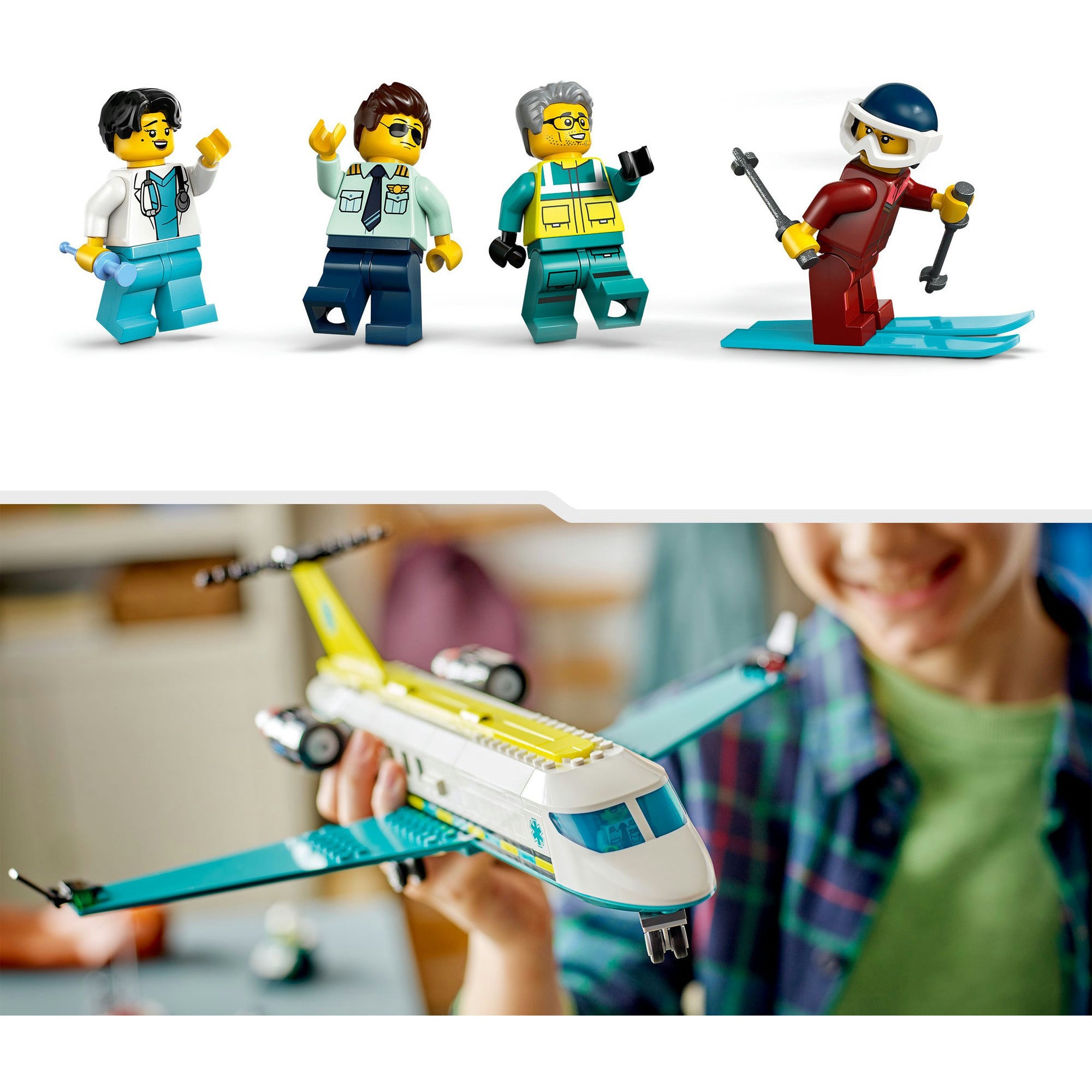 Lego 60465 grote stadsvoertuigen ambulancevliegtuig
