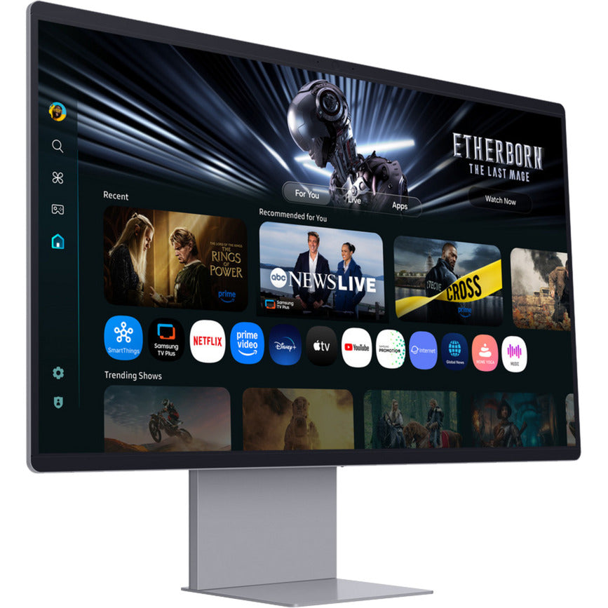 Samsung smart monitor m9 m90sf 32 4k uhd (zilver, hdmi, displayport, 2x usb-a, usb-c, wi-fi 5, bt, 165 hz)