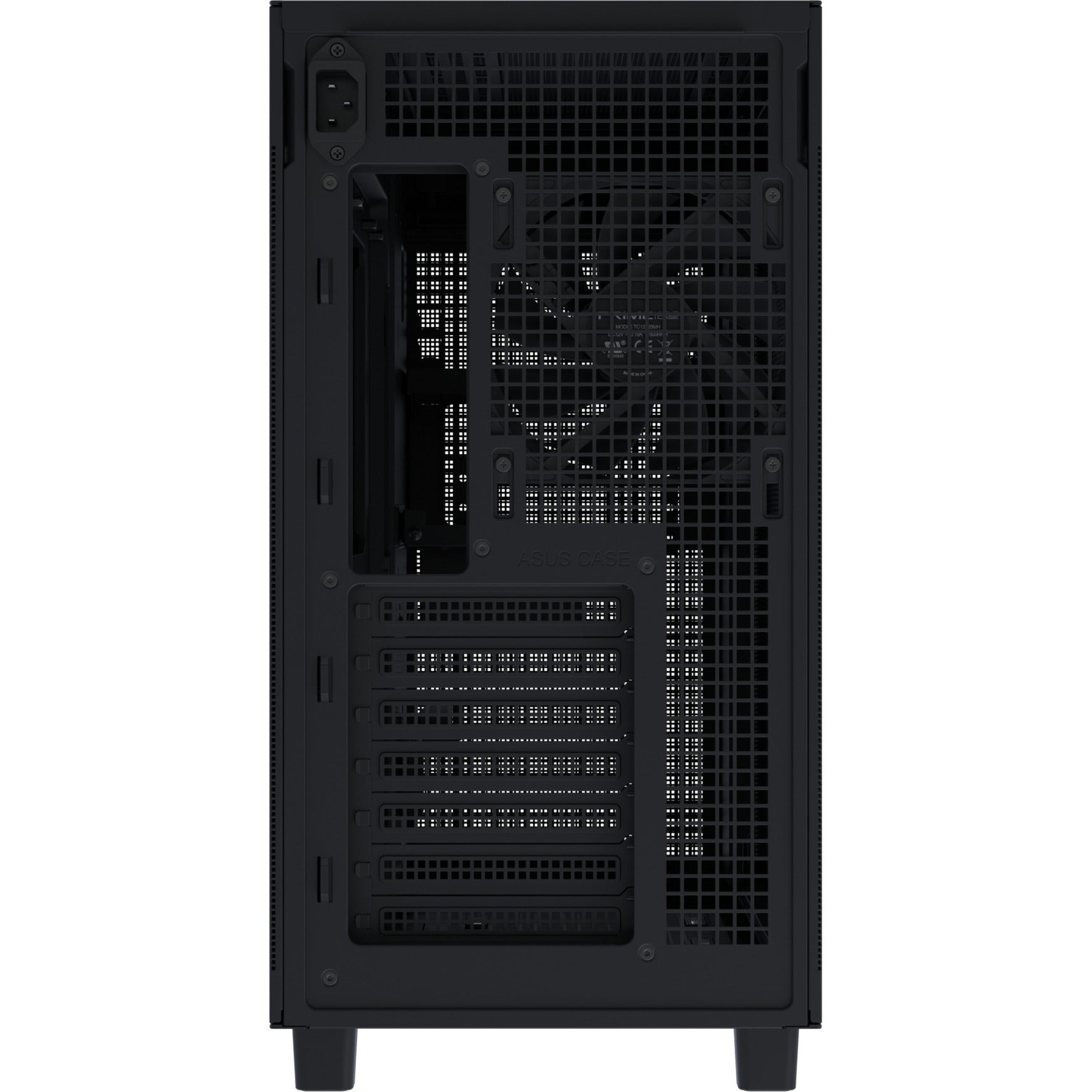 Asus prime ap303 - mesh panel midi tower behuizing (zwart | 2x usb-a | 1x usb-c)