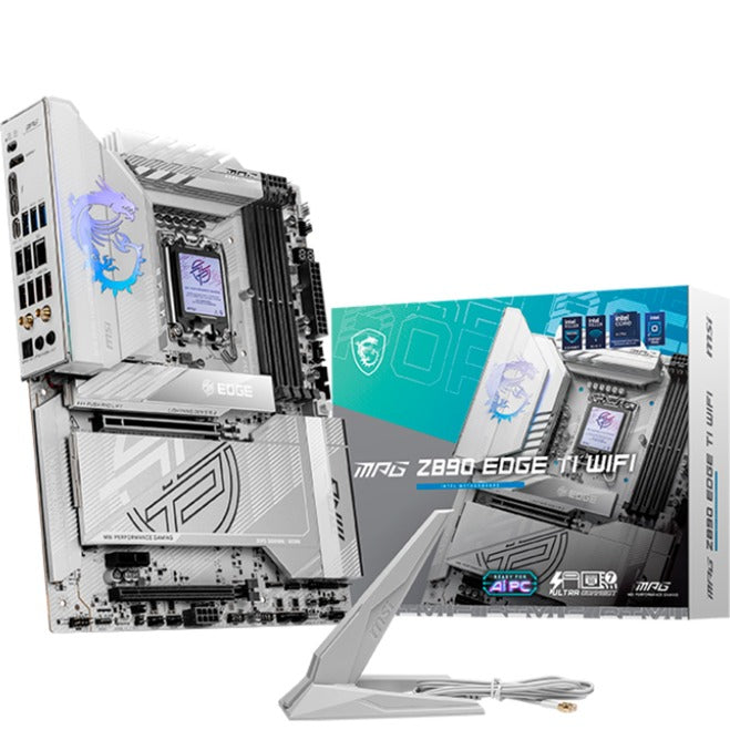 Msi mpg z890 edge ti wifi socket 1851 moederbord (raid, 5gb-lan, wlan, bt, sound, atx)