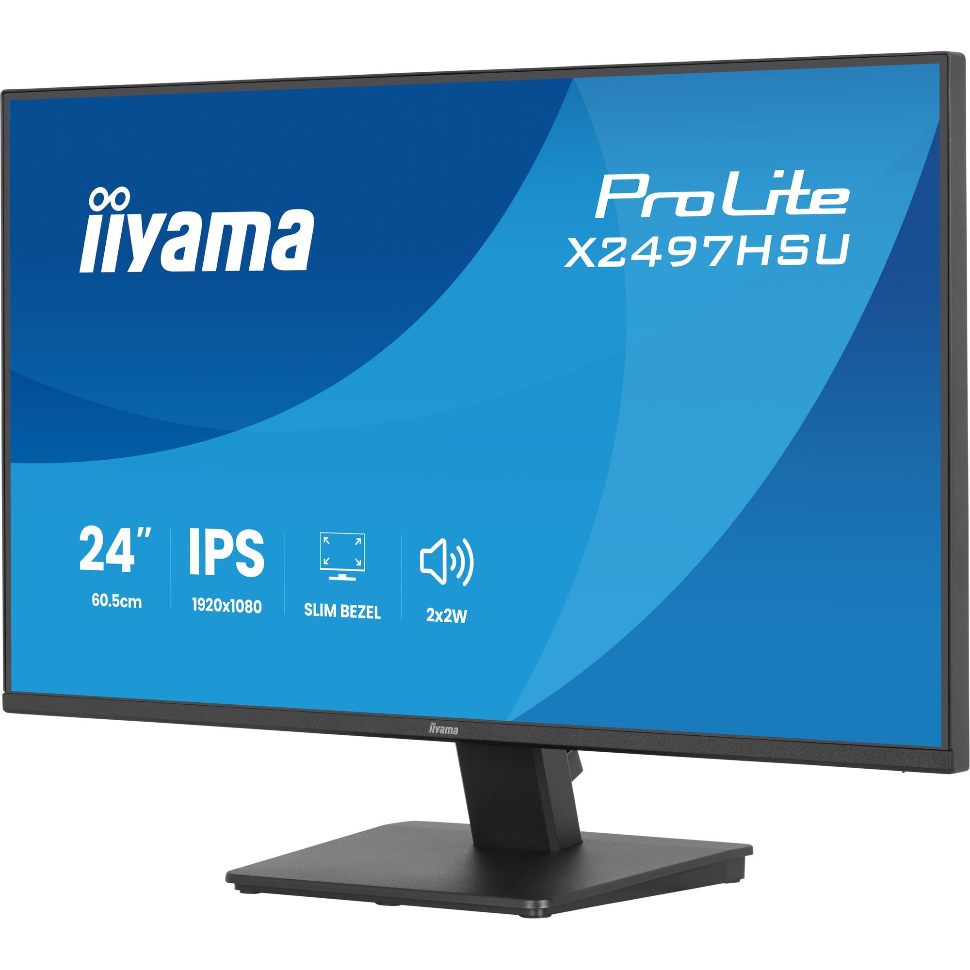 Iiyama prolite x2497hsu-b1 23.8 monitor (zwart, hdmi, displayport, 2x usb-a, 2x usb-c)