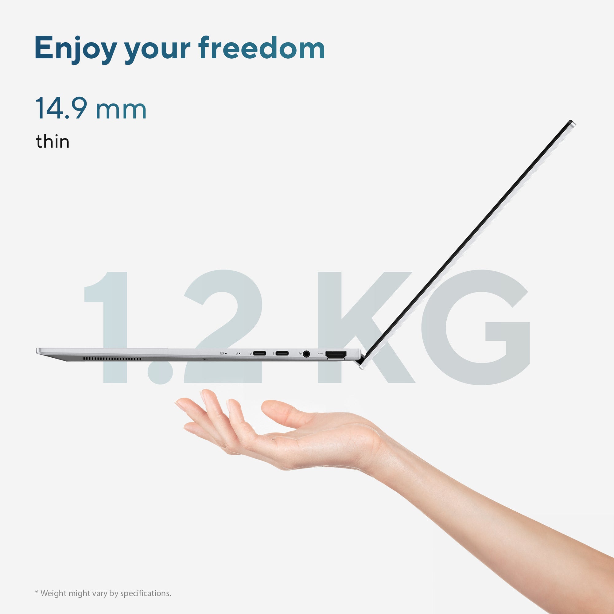Asus zenbook 14 oled ux3405ca-qd012w 14 laptop (blauw | core ultra 7 255h | arc 140t | 32 gb | 1 tb ssd)