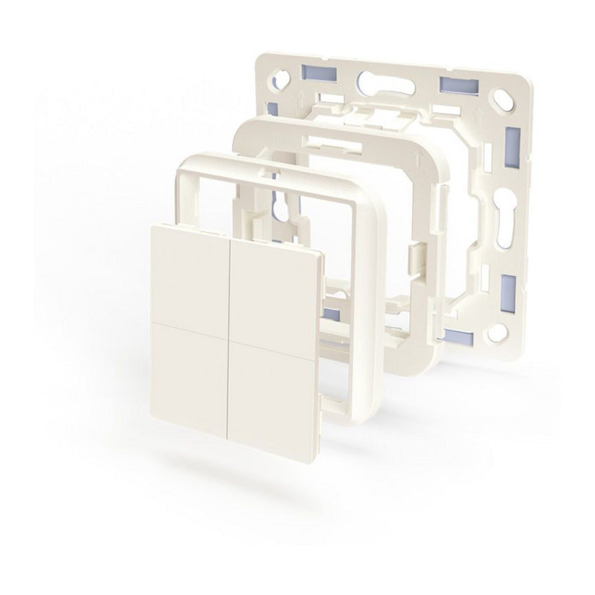 Shelly blu wall switch 4 (without adapter and frame) schakelaar (wit, bluetooth 4.2)