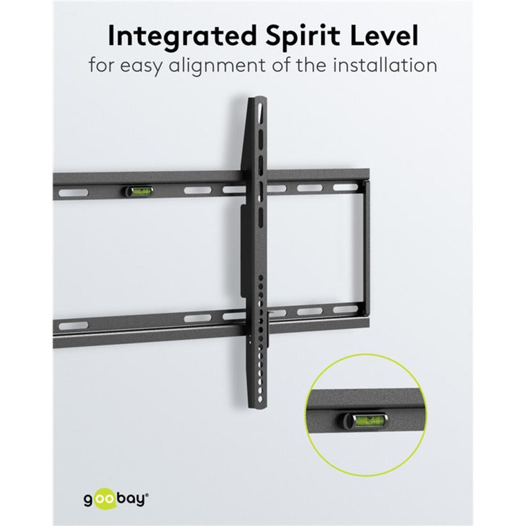 Goobay tv wall mount fixed 43 - 100 inch (109 - 254 cm), max. 70 kg wandmontage (zwart)