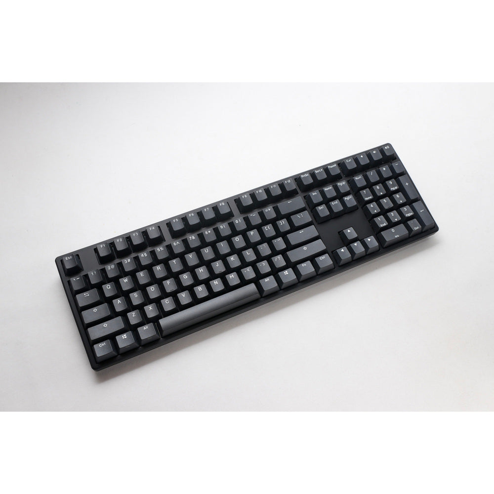 Ducky origin phantom black, toetsenbord (zwart, us lay-out, cherry mx blue, hot swap, pbt double-shot keycaps)