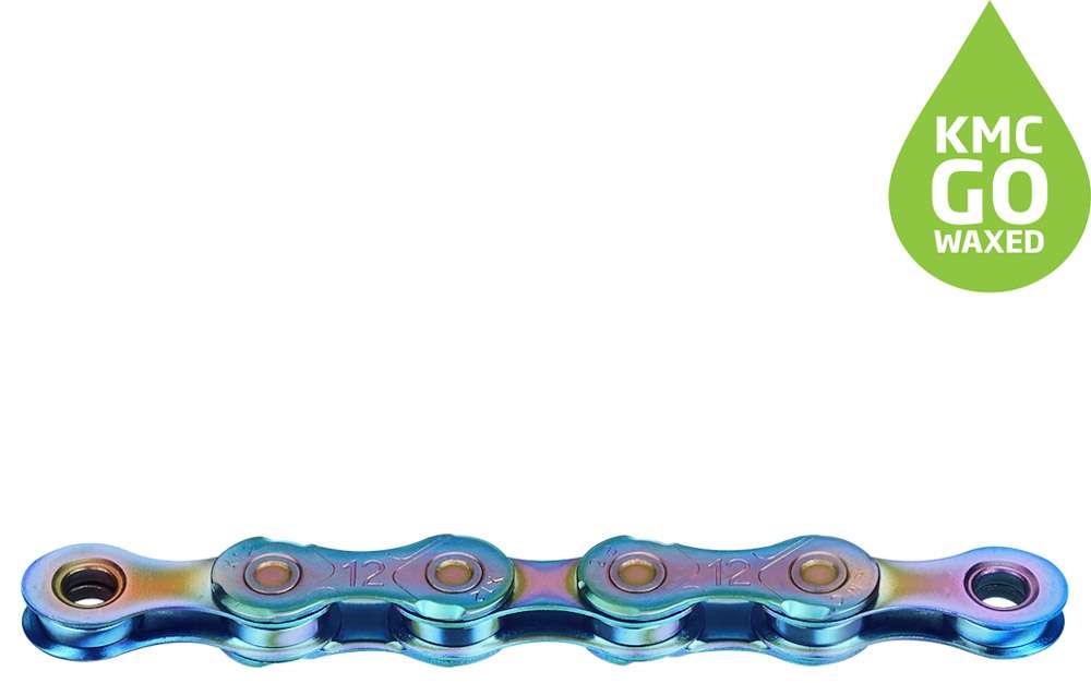 Kmc ketting x12 12v 126l gewaxt aurora blauw