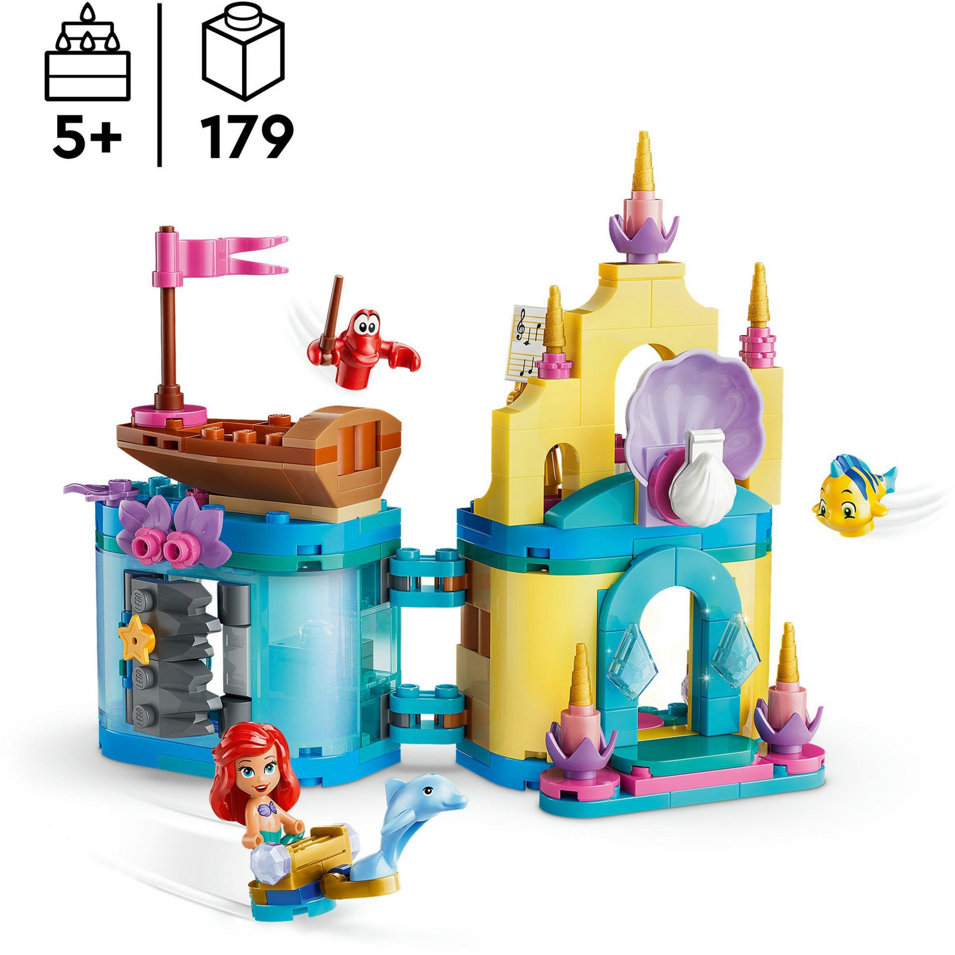 Lego disney - ariëls magische minipaleis constructiespeelgoed (43285)