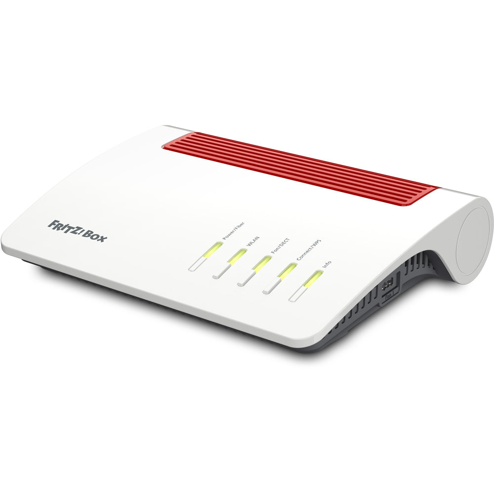Fritz! box 5590 fiber edition internationaal router (wit rood, mesh wi-fi)