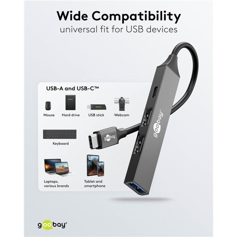 Usb c naar c + a hub - 4 poorten