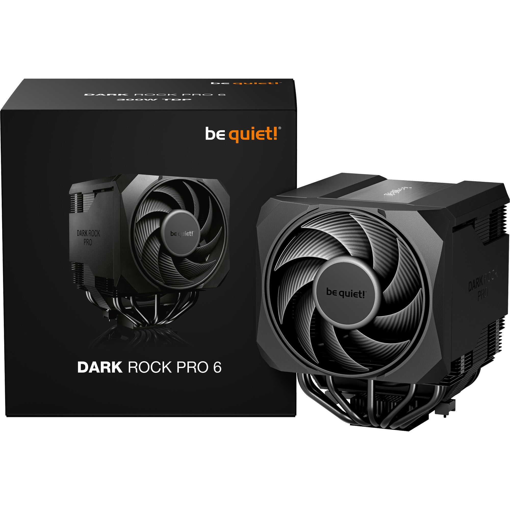 Be quiet! dark rock pro 6 cpu-koeler (zwart, 4-pins pwm fan-connector)