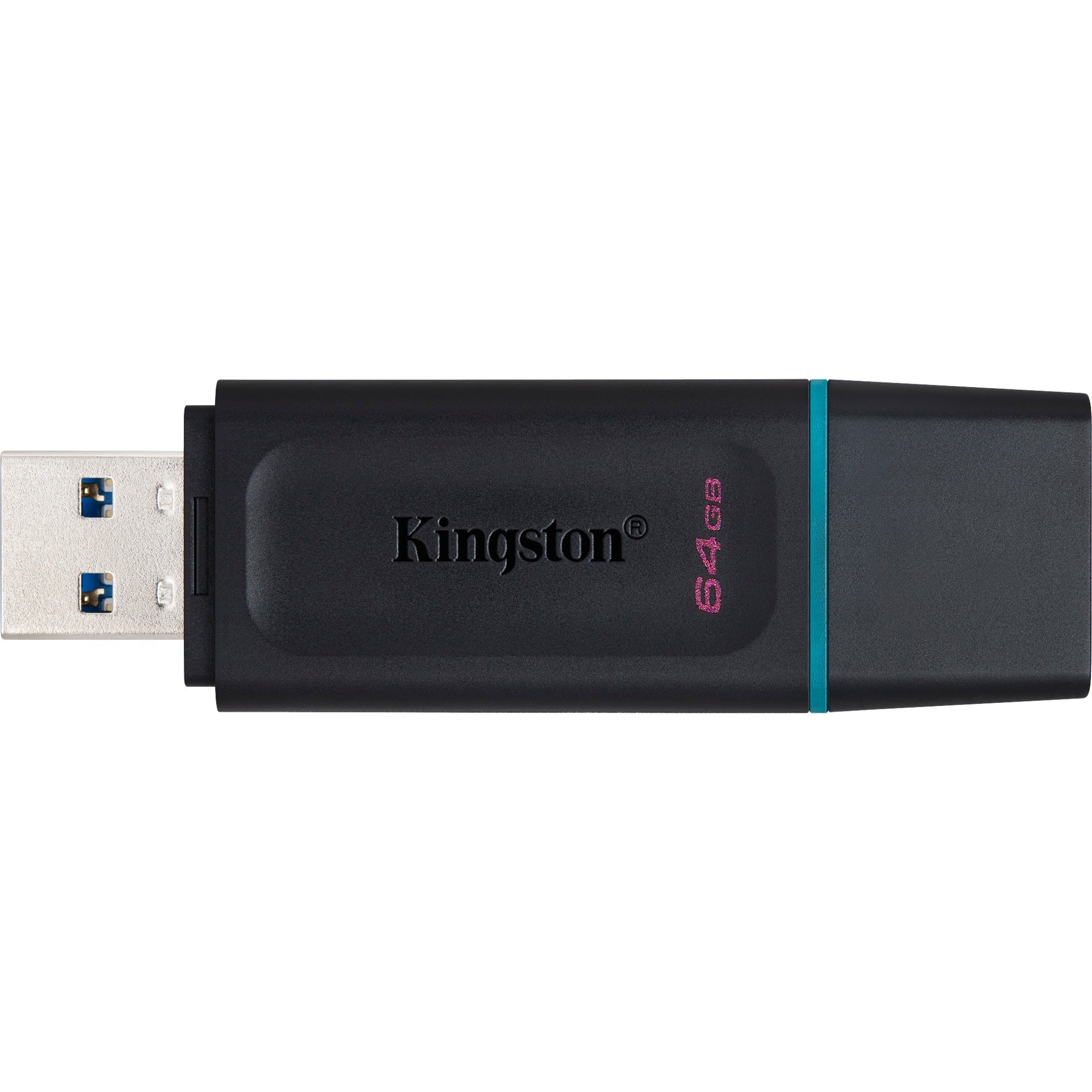 Kingston datatraveler exodia 64 gb usb-stick (zwart turquoise, dtx 64gb)