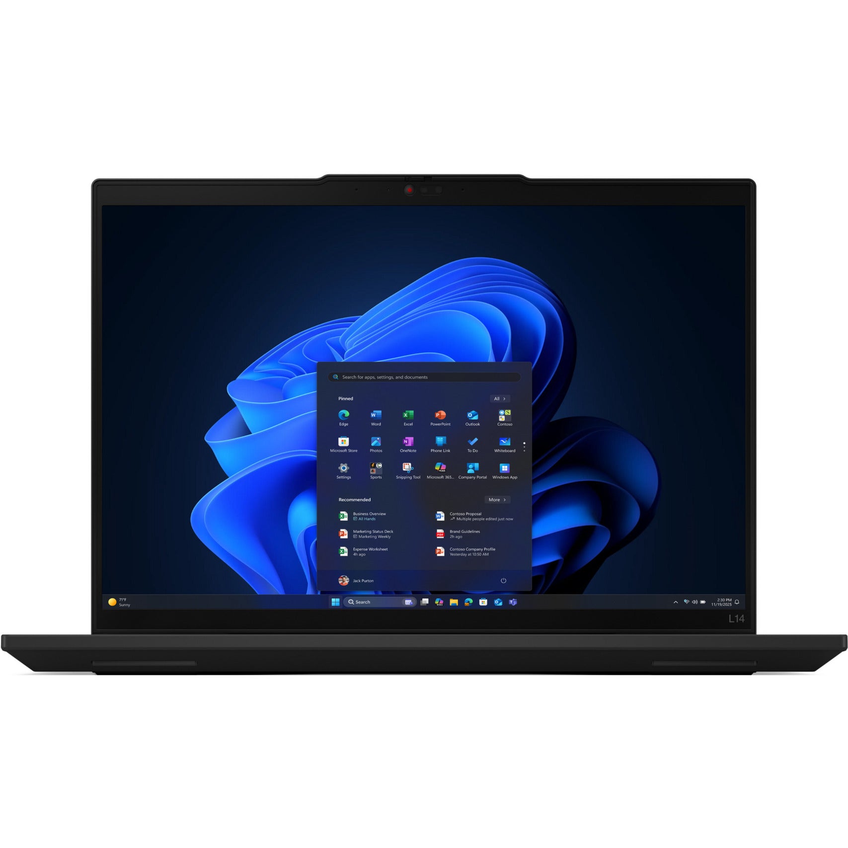 Lenovo thinkpad l14 gen 6 (21s6002dmh) 14 laptop (zwart | core ultra 7 255u | intel® graphics | 16 gb | 512 gb ssd)