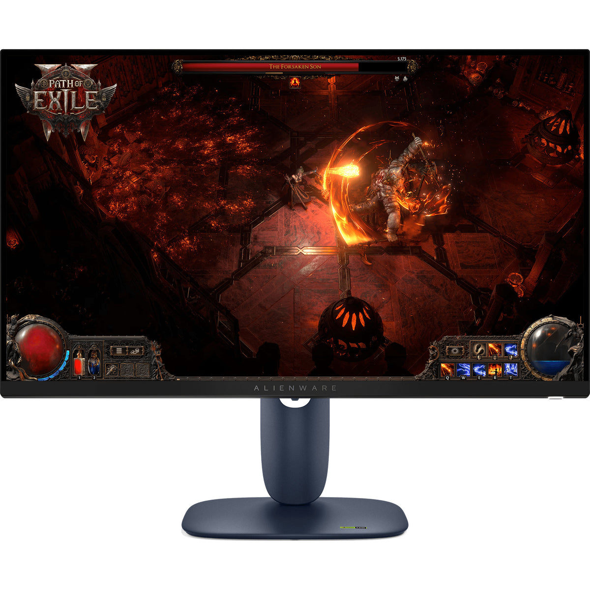 Alienware aw2725dm 27 gaming monitor (zwart, 2x hdmi, displayport, 2x usb-a, usb-c, 180 hz)