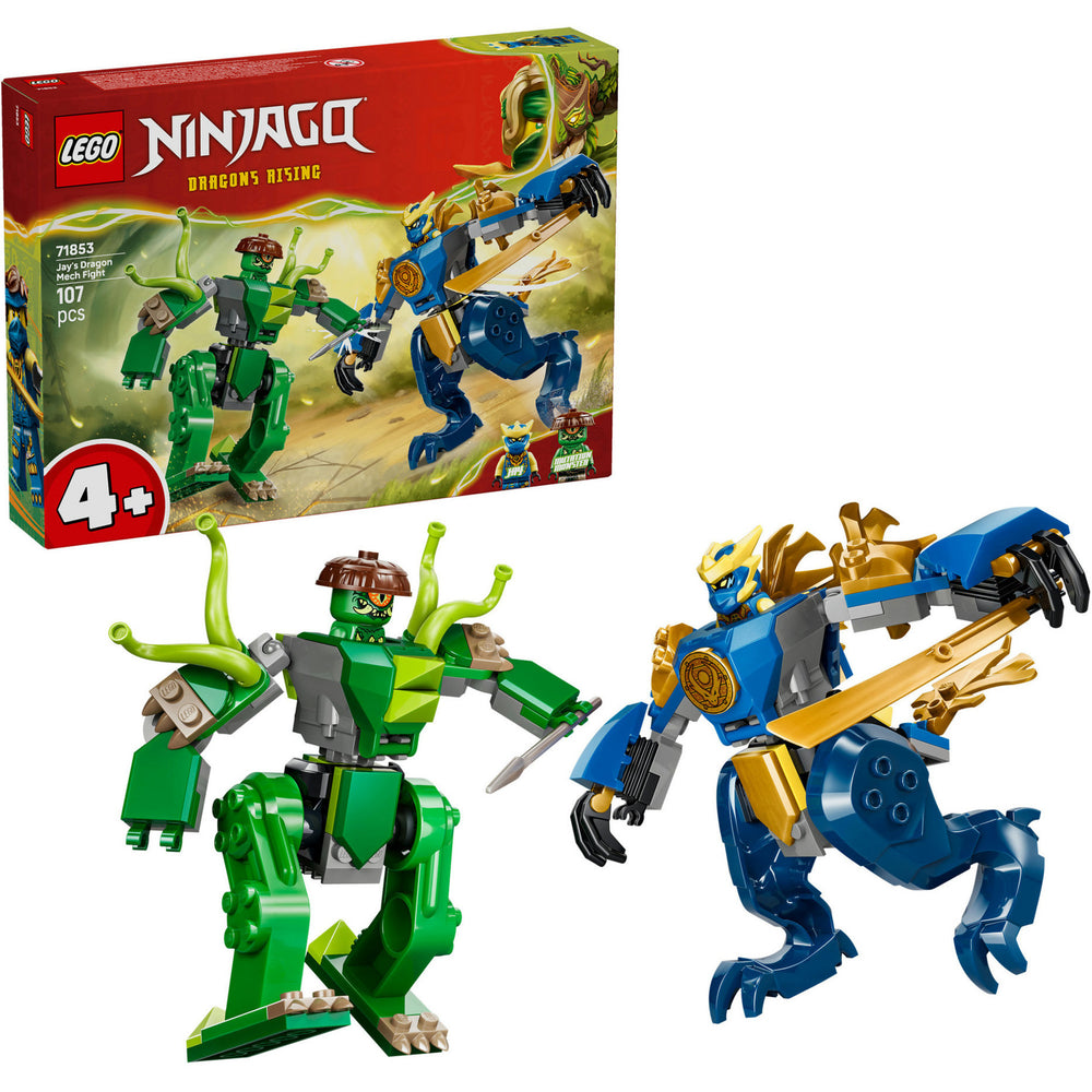 Lego ® ninjago® - jay's drakenmechastrijd - speelgoedmecha - speelset met 2 minifiguren - 71853