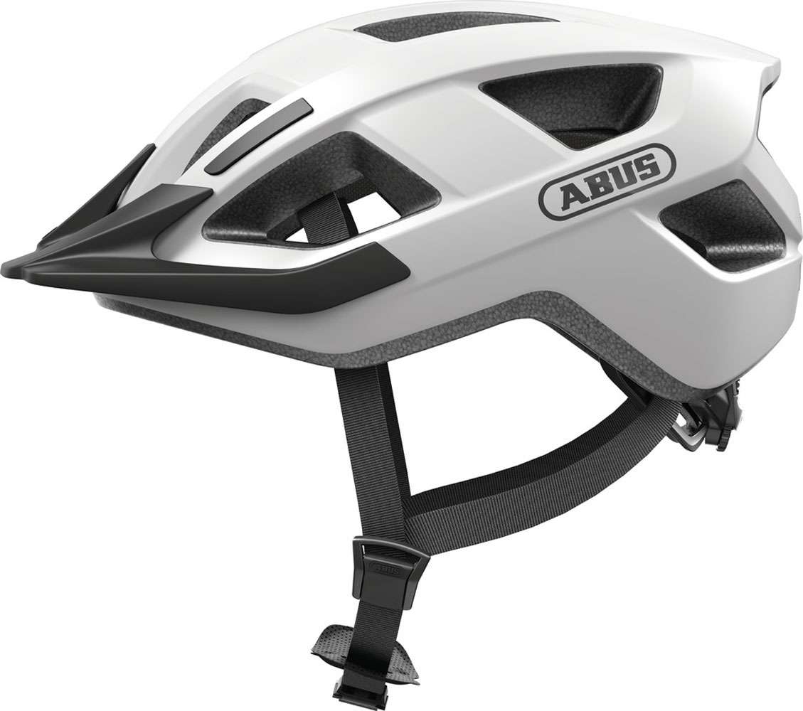Abus helm aduro 3.0 led polarwit m 52-58cm