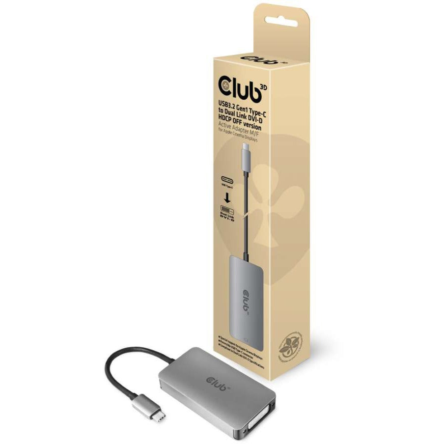 Club 3D Club 3D USB 3.2 Gen1 type-C naar DVI-D HDCP uit-versie