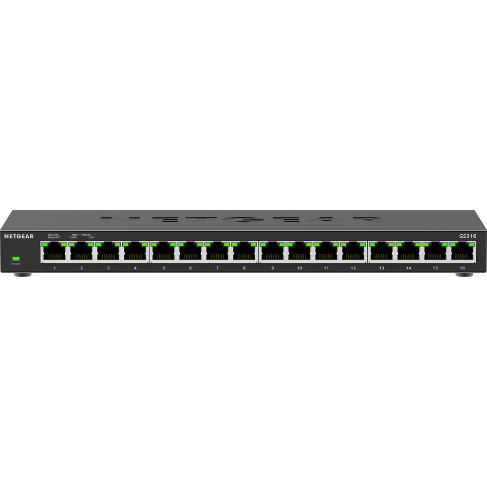 Netgear gs316v3 switch (zwart)