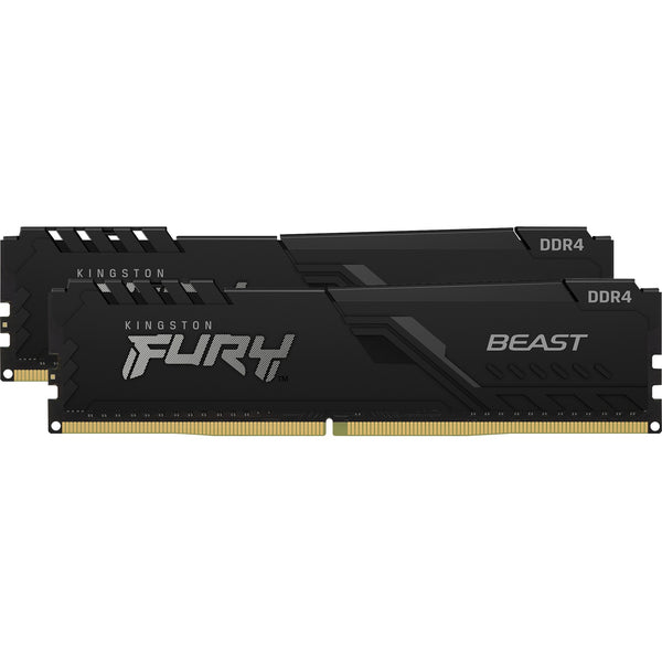 Kingston fury 64 gb ddr4-3600 (2x 32 gb) kit werkgeheugen (zwart, kf436c18bbk2 64, beast, xmp 2.0)