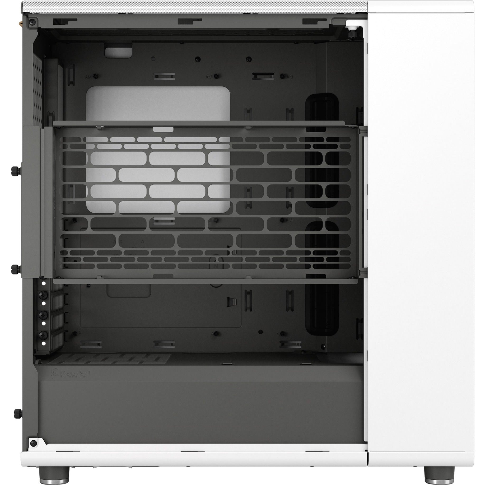 Fractal design north midi tower behuizing (wit houtkleur | 2x usb-a | 1x usb-c)