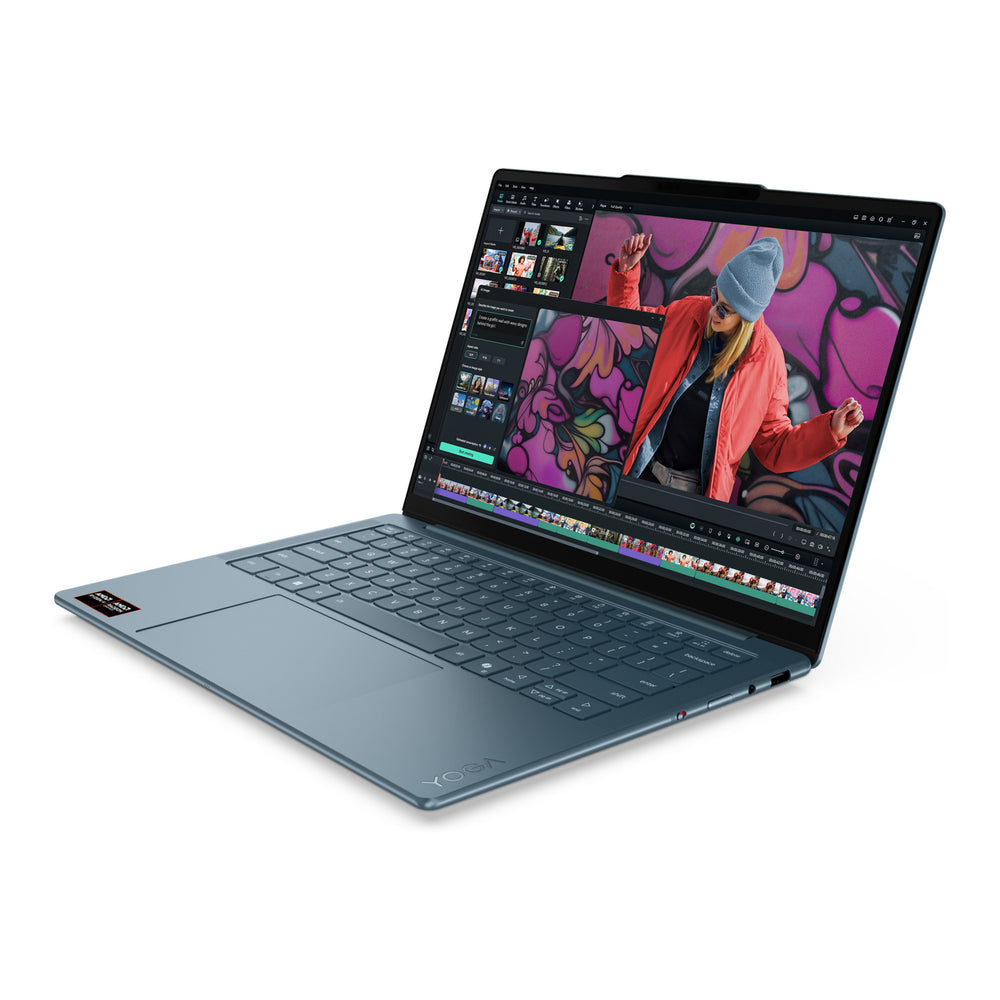 Lenovo yoga slim 7 14akp10 (83jy0083mh) 14 copilot+ laptop (blauwgroen | ryzen ai 7 350 | radeon 860m | 16 gb | 512 gb ssd)