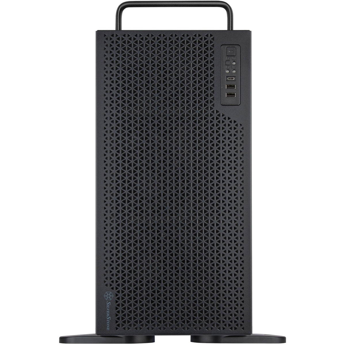 Silverstone rm52 server behuizing (zwart | 2x usb-a | 1x usb-c)