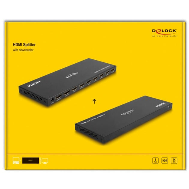 DeLOCK DeLOCK HDMI-splitter 1x HDMI-ingang > 8x HDMI-uitgang, 4K 60Hz