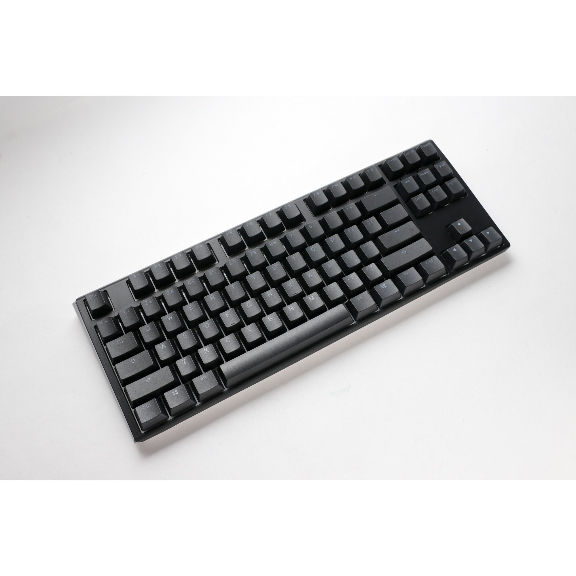 Ducky one 3 classic tkl, toetsenbord (zwart wit, us lay-out, cherry mx speed silver, rgb led, double-shot pbt, hot-swappable, quack mechanics, 80%)