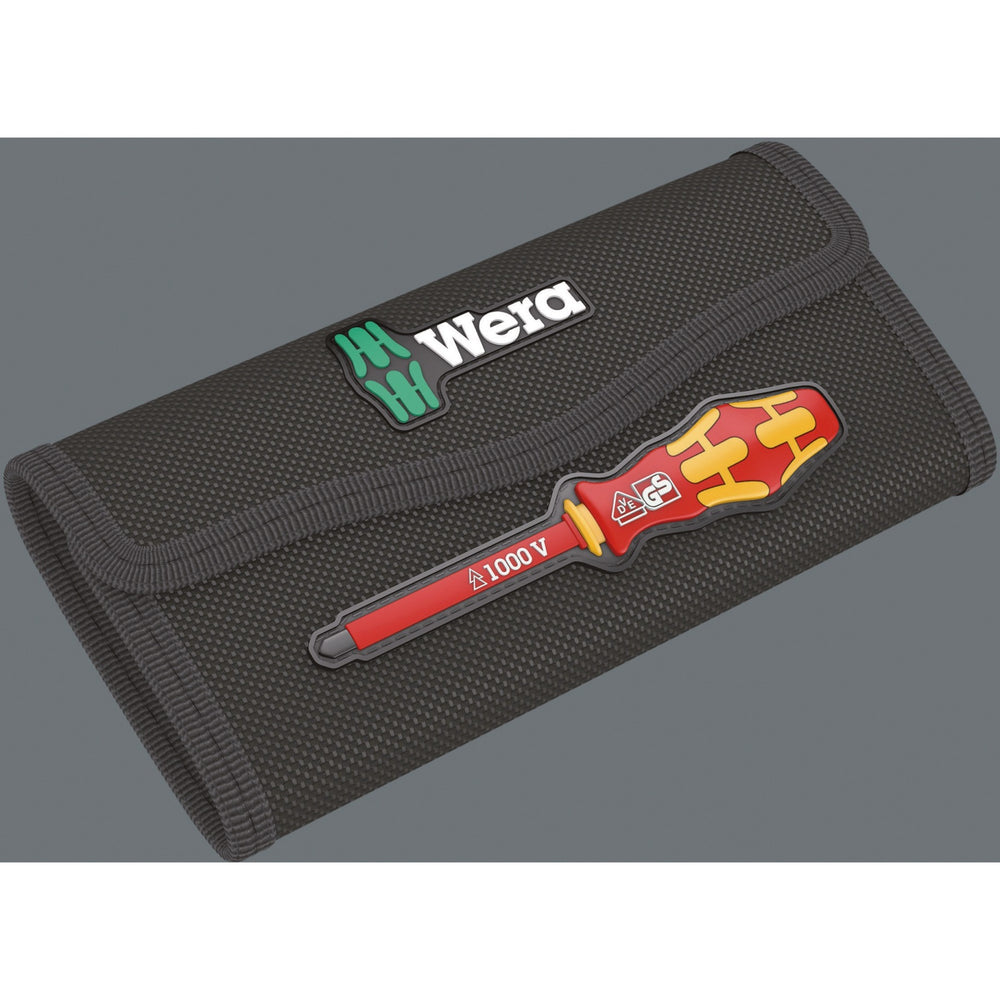 Wera kraftform kompakt vde 16 torque extra slim 1 tool finder schroevendraaier (rood geel, 16‑delig)