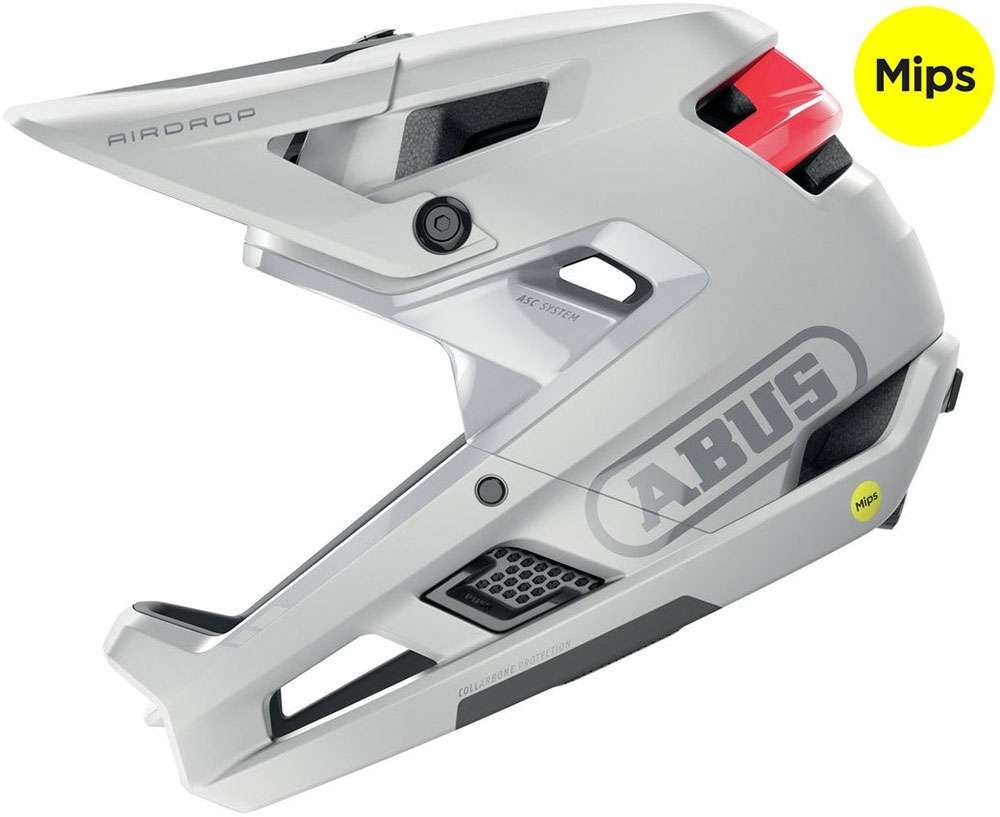Abus Helm AirDrop MIPS polarwit SM 52-58cm