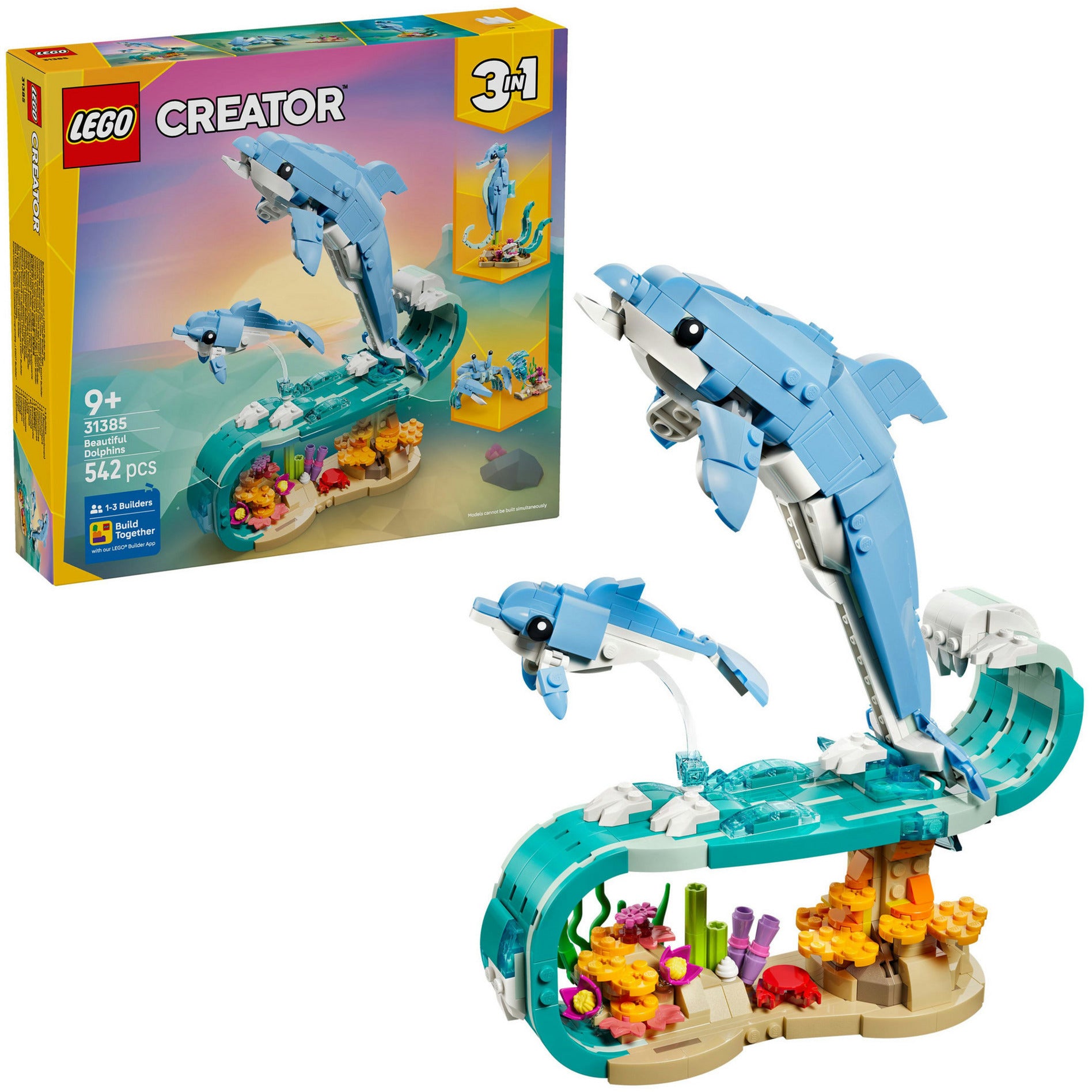 Lego creator 31385 zeedieren: prachtige dolfijnen