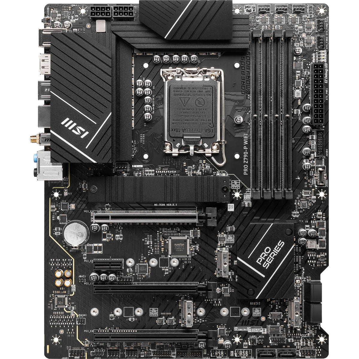 Msi pro z790-p wifi socket 1700 motherboard (black, raid, 2.5 gb-lan, wi-fi 6e, bt, sound, atx)