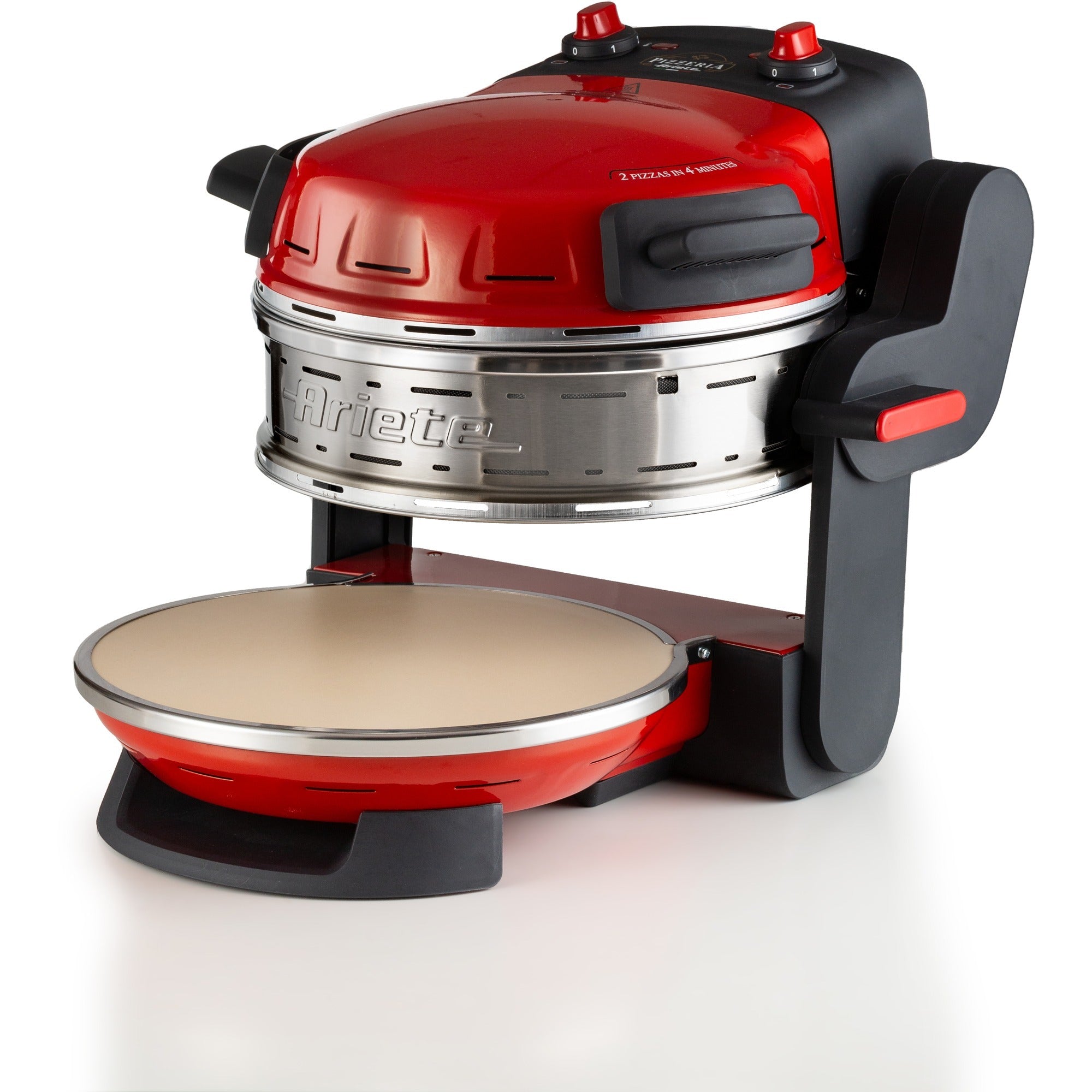 Ariete dubbele pizzaoven 0927 00 (rood)