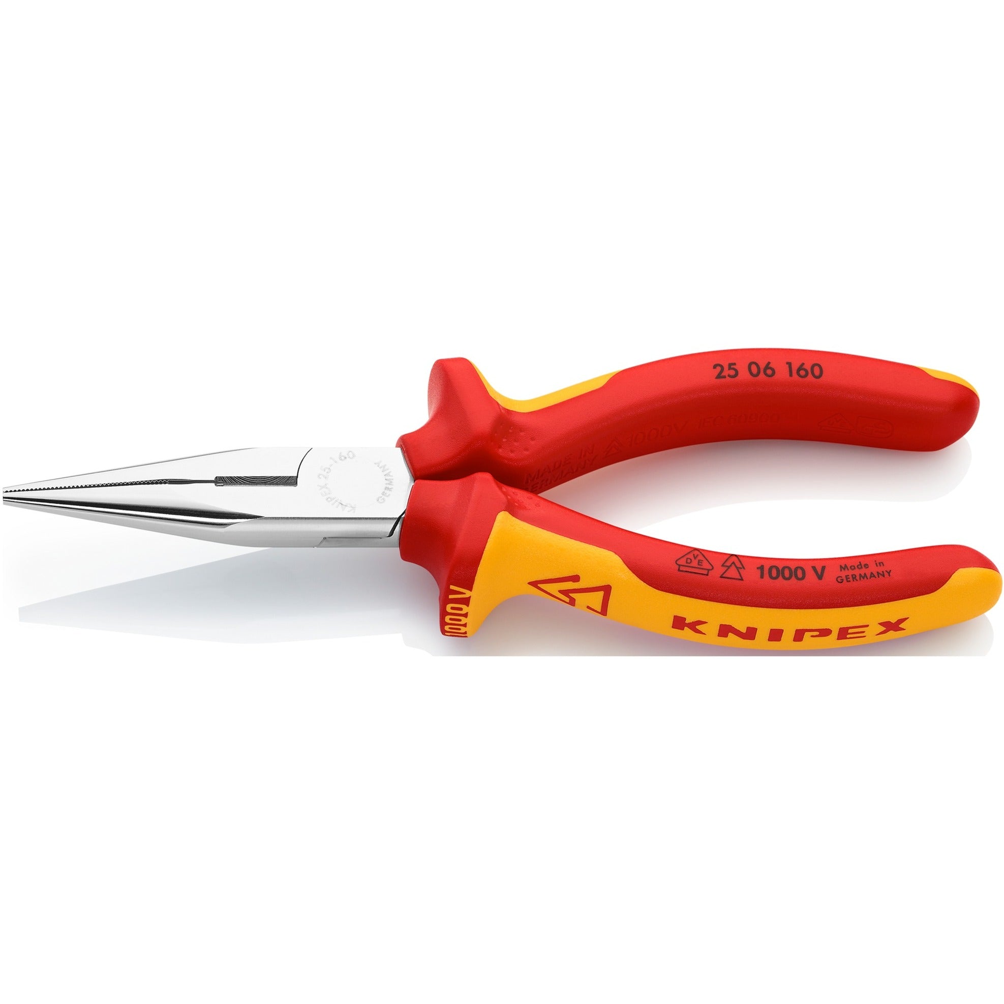Knipex radiotang recht met zijsnijder | 160 mm | vde - 2506160