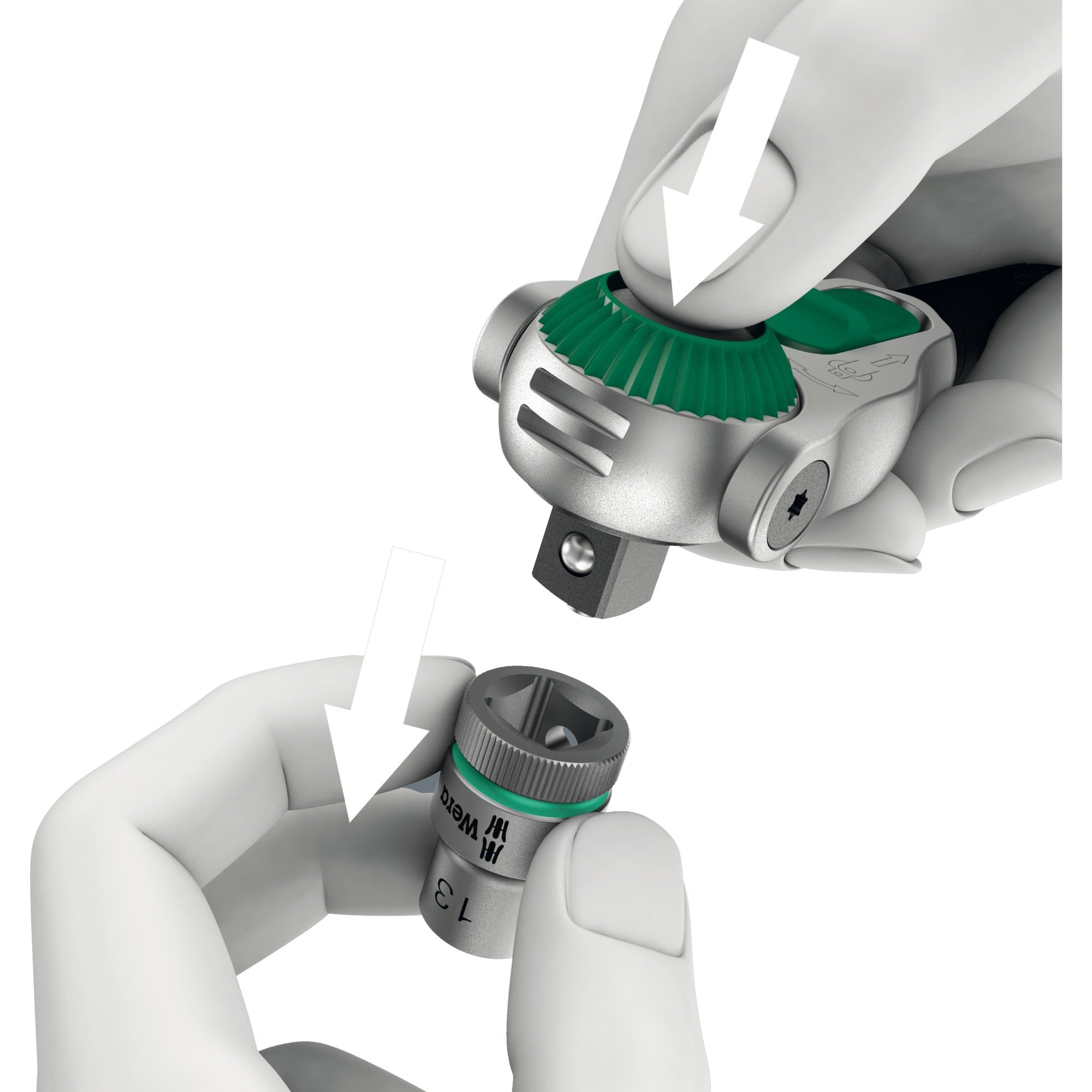Wera 8100 sa 6 zyklop speed-ratelset 1 4 gereedschapsset (28-delig)