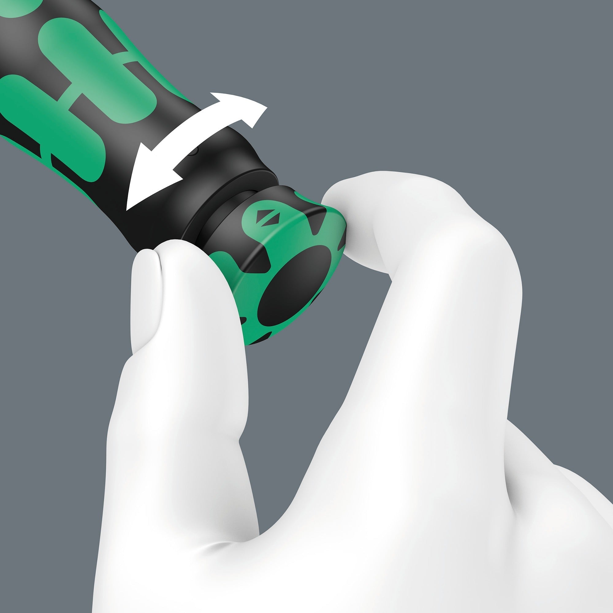 Wera click-torque x 7 draaimomentsleutel voor insteekgereedschappen (zwart groen, 10-100 nm)