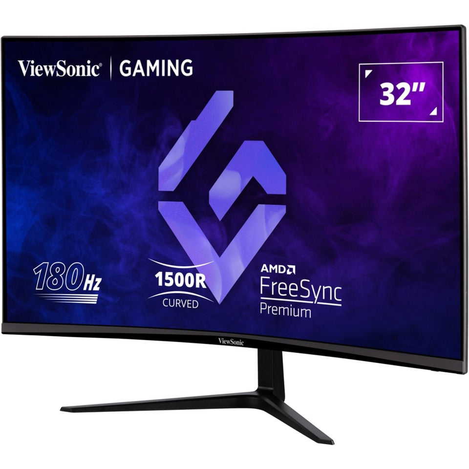 Viewsonic vx3218-pc-mhd 32 curved gaming monitor (zwart, 2x hdmi, 1x displayport, 180 hz)