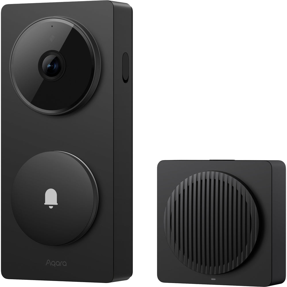 Aqara slimme video deurbel g410 select (zwart, wifi, bluetooth, zigbee, matter)